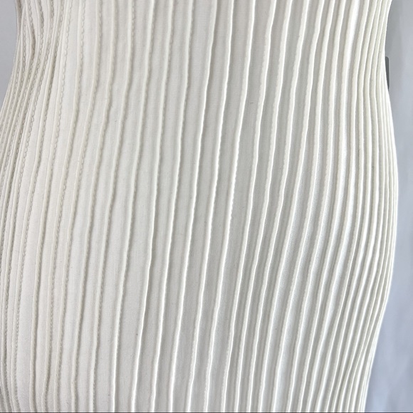 💕Host Pick💕 Tadashi Shoji Ivory Jersey Mesh Illusion Gown Dress Retail $650 - Picture 6 of 11